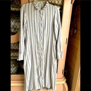 Free People for CP Shades Long Buttoned Shirt Dress/Duster